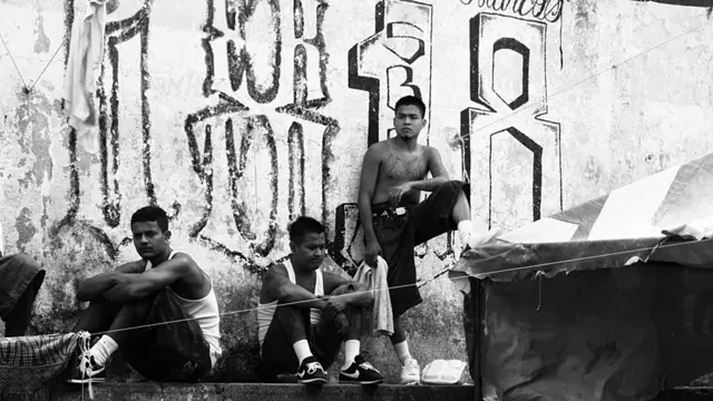 Pandilleros en la cárcel de Cojutepeque, en El Salvador. Foto: BBC - IGNACIO DE LOS REYES