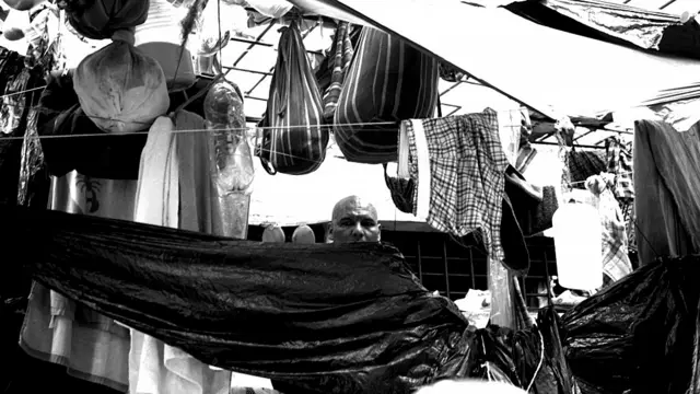 Pandilleros en la cárcel de Cojutepeque, en El Salvador. Foto: BBC - IGNACIO DE LOS REYES