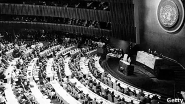 Asamblea de la ONU en octubre de 1962