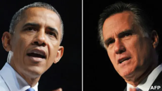 Barack Obama y Mitt Romney