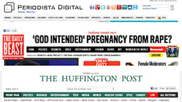 Periodista Digital, Huffington Post y Daily Beast