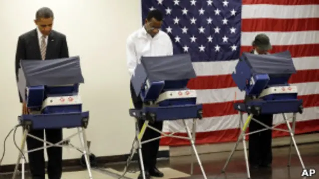 Obama votando