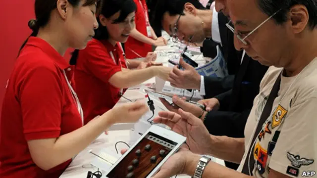 Visitantes a la feria