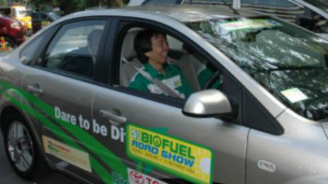 Auto que funciona con biofuel