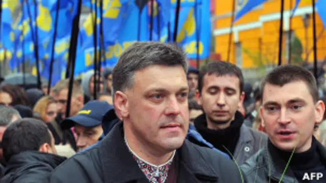 Олег Тягныбок (фото 14 октября 2012 года)