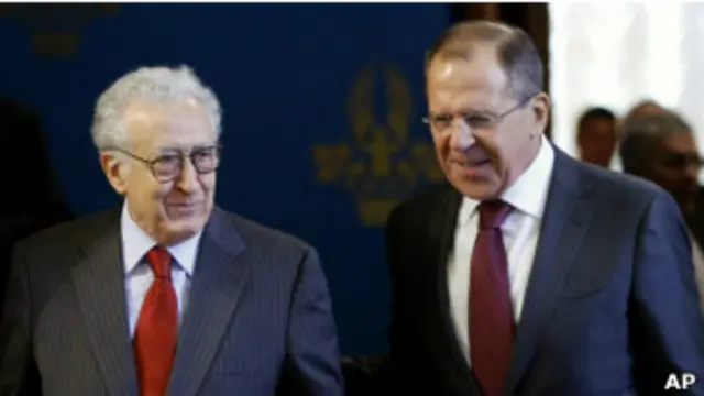 Лахдар Брахими и Сергей Лавров