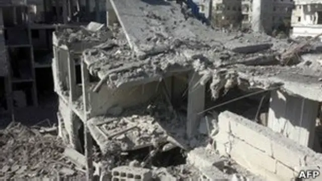 Разрушения в Дамаске