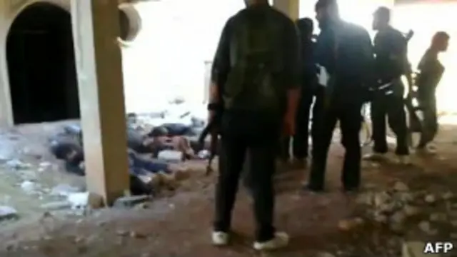 Видеокадр расстрела в Сирии