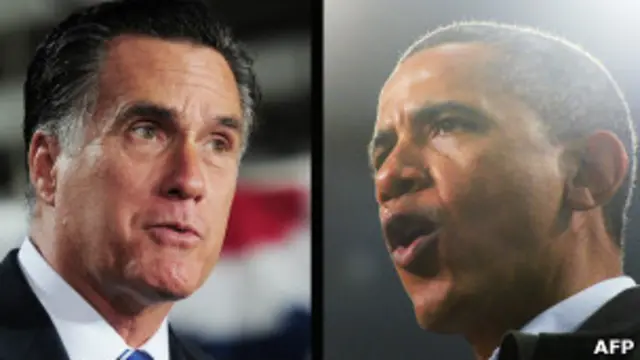 Обама и Ромни