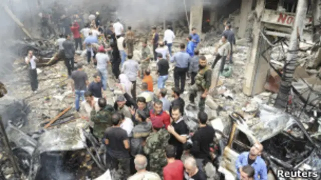 Разрушения в Сирии.