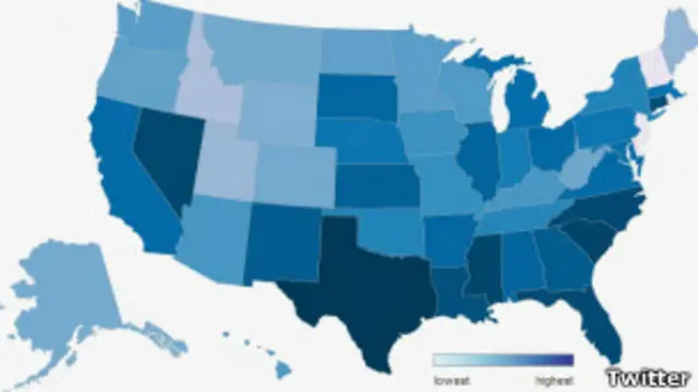 Mapa de compromiso político de Twitter