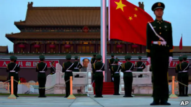 बीजिंग में चीनी सैनिक