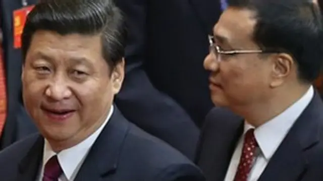 Xi Jinping y Yu Zhengsheng