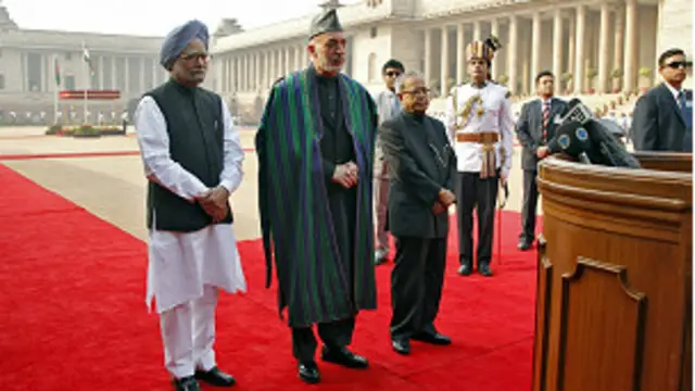 تقویت نهادهای ملکی و نظامی افغانستان، جز برنامه سفر آقای کرزی به هند است