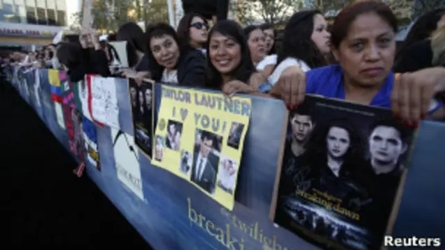 Fanáticos de Crepúsculo.