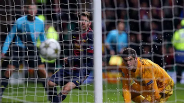 Partido del Barcelona contra el Celtic de Glasgow