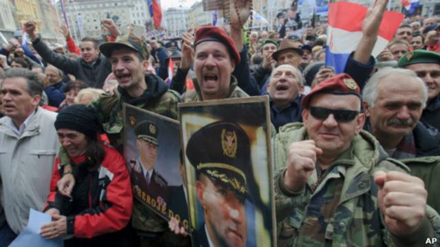 Ветераны войны радуются сообщению об оправдании хорватских генералов