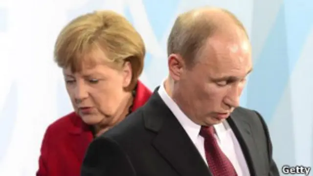 Ангела Меркель, Владимир Путин