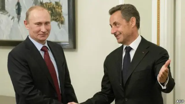 Путин и Саркози