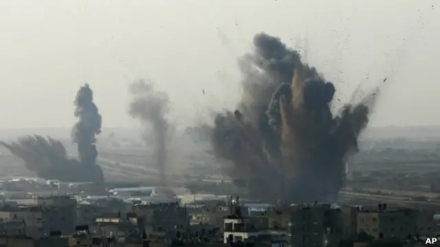 Взрывы в Газе