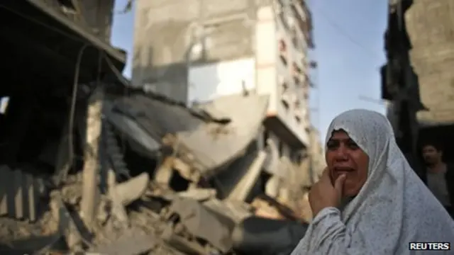 Mujer en Gaza