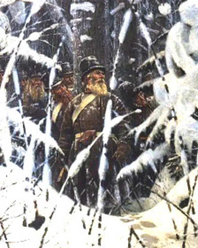 "Не замай, дай подойти!" (Василий Верещагин, 1887)