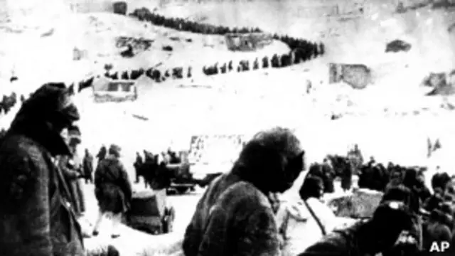 Пленные германский солдаты под Сталинградом