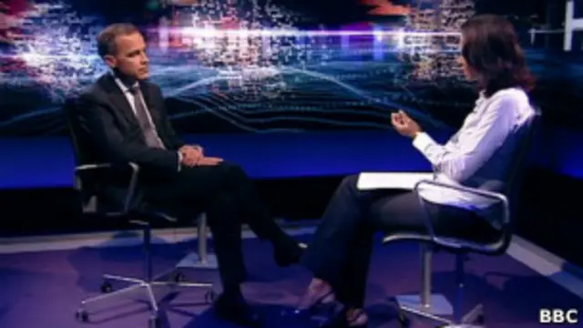 Марк Карни в телестудии