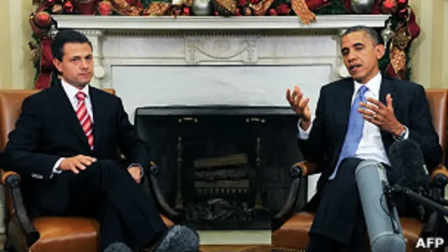 Obama com o presidente do México, Peña Nieto, em foto de arquivo (Reuters)