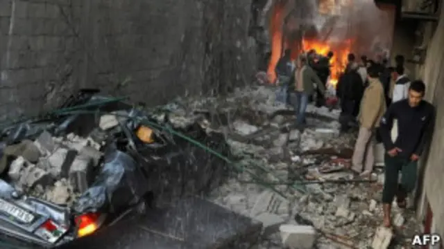 На месте взрывов в Джарамана