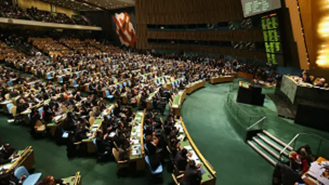 ويأتي التصويت على هذه المعاهدة بعد أسبوع من عرقلة إيران وكوريا الشمالية وسوريا تبنيها بالإجماع.