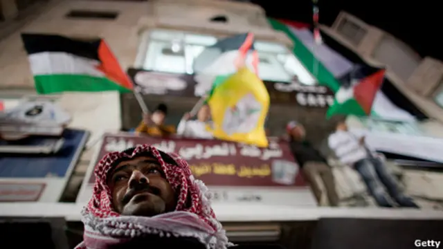 Celebraciones palestinas en Cisjordania