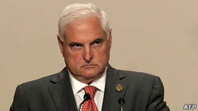 Presidente panamenho Ricardo Martinelli | Foto: AFP