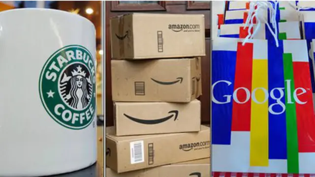 starbucks, amazon, google