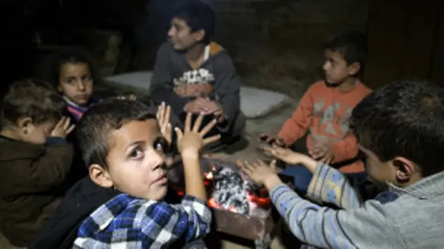 Wasu yara 'yan Syria masu gudun hijira