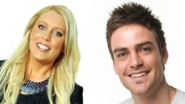 Mel Greig y Michael Christian.