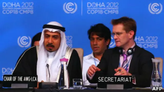 Делегаты конференции в Дохе