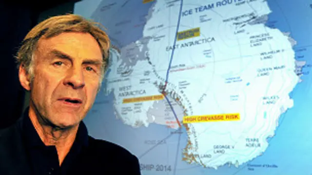 Sir Ranulph Fiennes, a British explorer