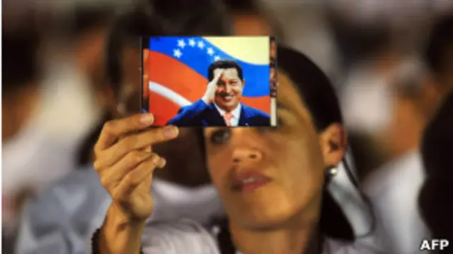 Simpatizantes de Chávez.