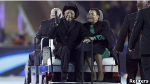 Mandela fez poucas aparições públicas nos últimos anos, como no encerramento da Copamr bet jack2010