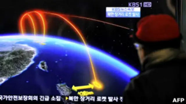 Северокорейский ракетный запуск