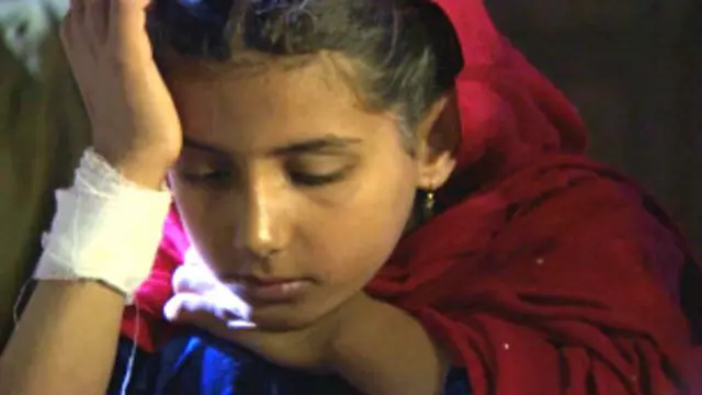 पाक ड्रोन हमले में ज़ख़्मी हुई पाकिस्तानी लड़की नाबिला