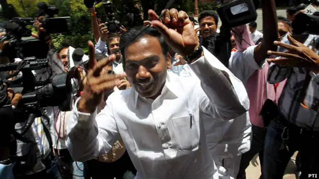 முன்னாள் தொலைத்தொடர்புத்துறை அமைச்சர் ஆ ராசா