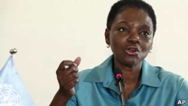 خانم آموس گفته است که از وضعیت سوریه به شدت نگران است