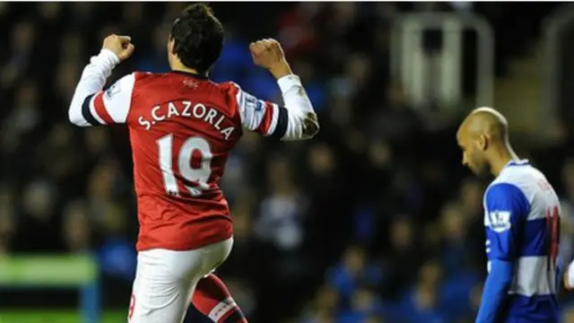 arsenal victory over reading