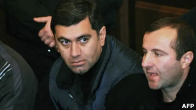 Ираклий Окруашвили на скамье подсудимых