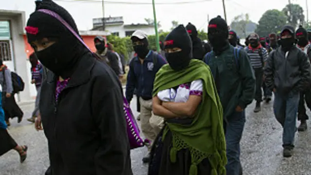 Miembros del EZLN