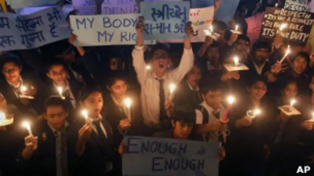 Акция протеста в Дели