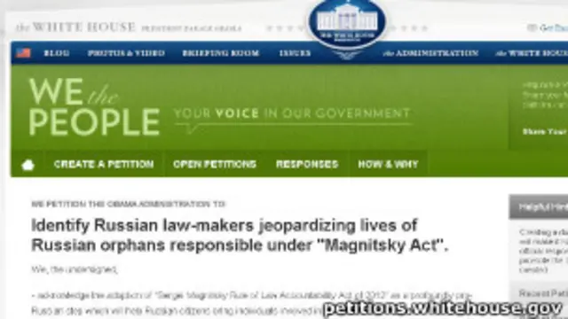 Петиция против российских парламентариев