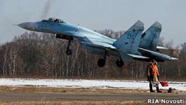 Российский военный аэродром в Приморье